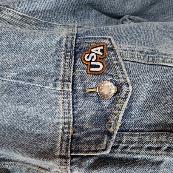 NWT gap jean jacket washed denim finish USA - Picture 2 of 16